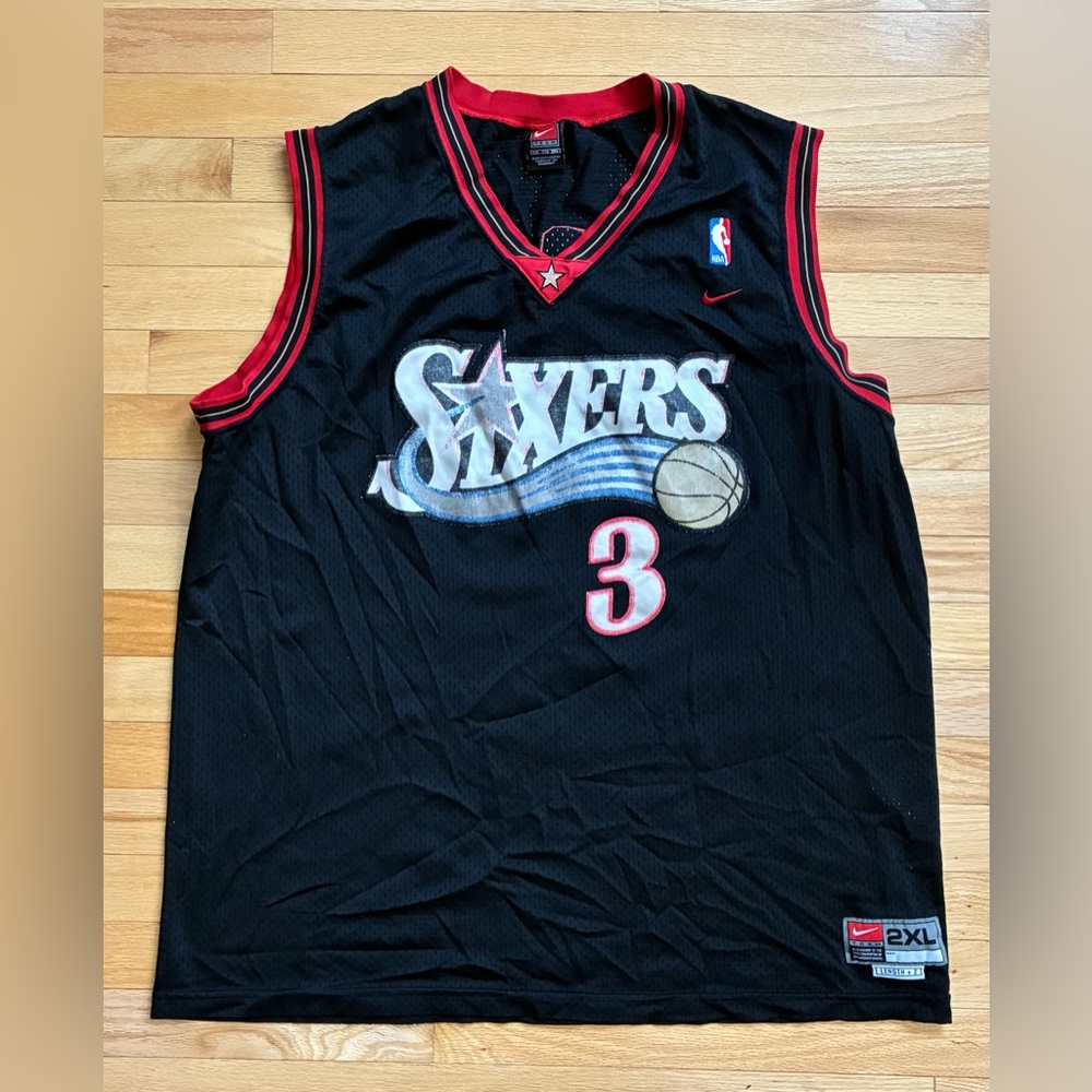 Allen Iverson #3 Philadelphia 76ers Nike Stitched Jersey Men’s Size 2XL